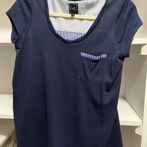 $5 -$10 Sweaters, Tops & Tees!!  Anthropologie S/S Top XS Blue White